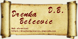 Drenka Belčević vizit kartica